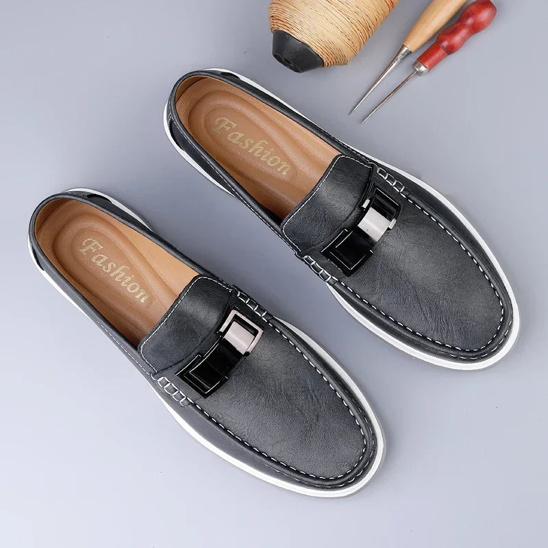Amelie Rosier | Ruco — Mocasines de Piel con Detalle Metálico