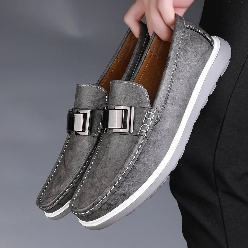 Amelie Rosier | Ruco — Mocasines de Piel con Detalle Metálico