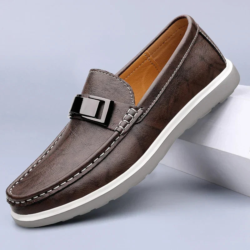 Amelie Rosier | Ruco — Mocasines de Piel con Detalle Metálico