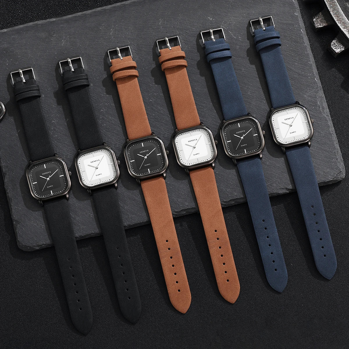 Amelie Rosier | Geneva — Reloj de Esfera Cuadrada