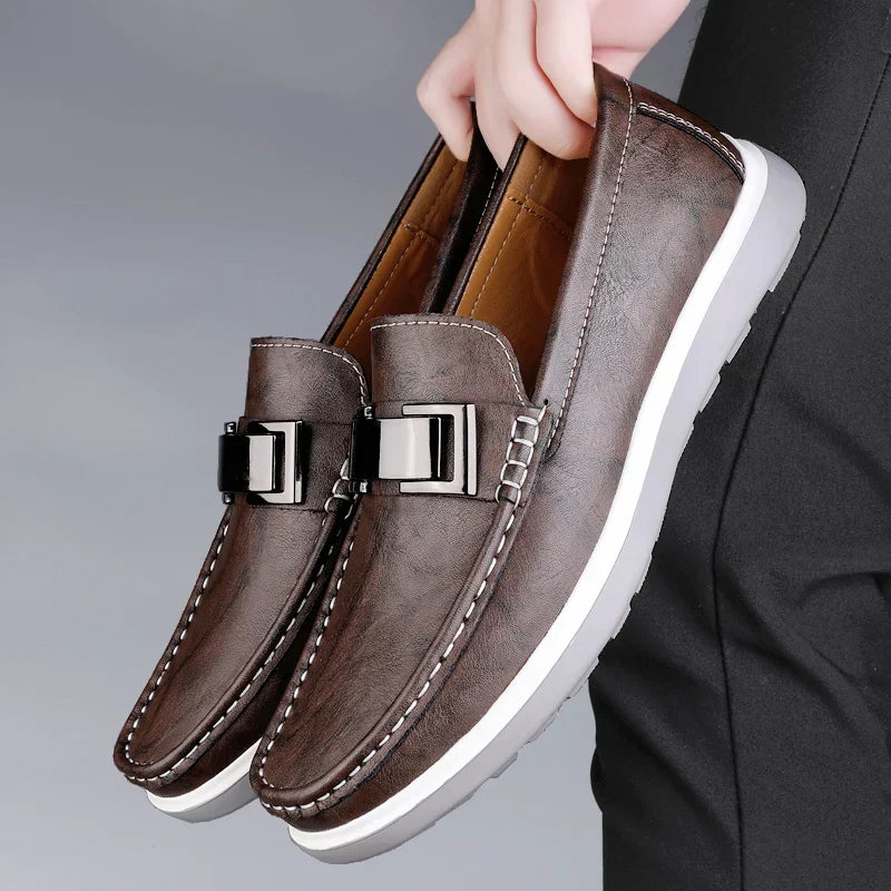 Amelie Rosier | Ruco — Mocasines de Piel con Detalle Metálico