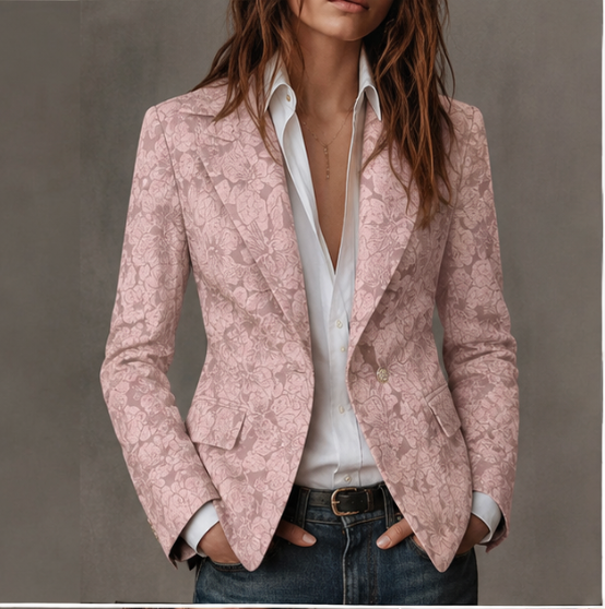 Amelie Rosier | Yesenia — Blazer Entallado con Motivos