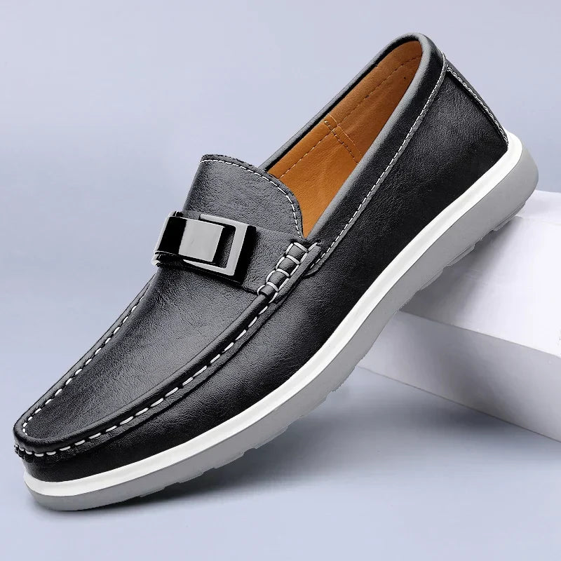 Amelie Rosier | Ruco — Mocasines de Piel con Detalle Metálico
