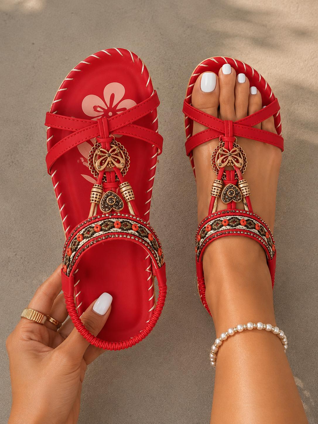 Amelie Rosier | Solène — Sandalias Verde Esmeralda