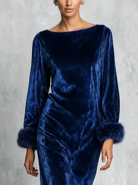 Amelie Rosier | Lourdes — Vestido Midi de Terciopelo