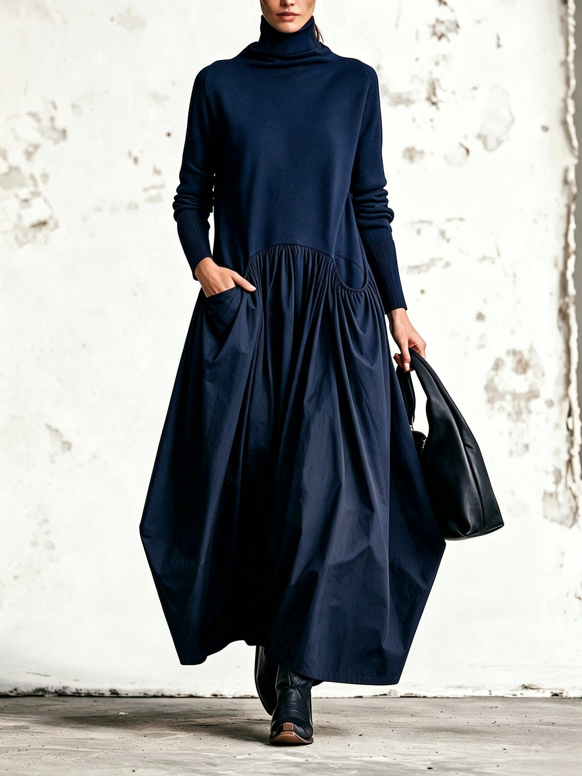 Amelie Rosier | Virginia — Vestido con Cuello Alto