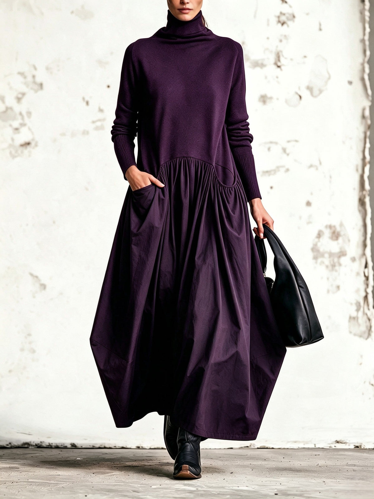 Amelie Rosier | Virginia — Vestido con Cuello Alto