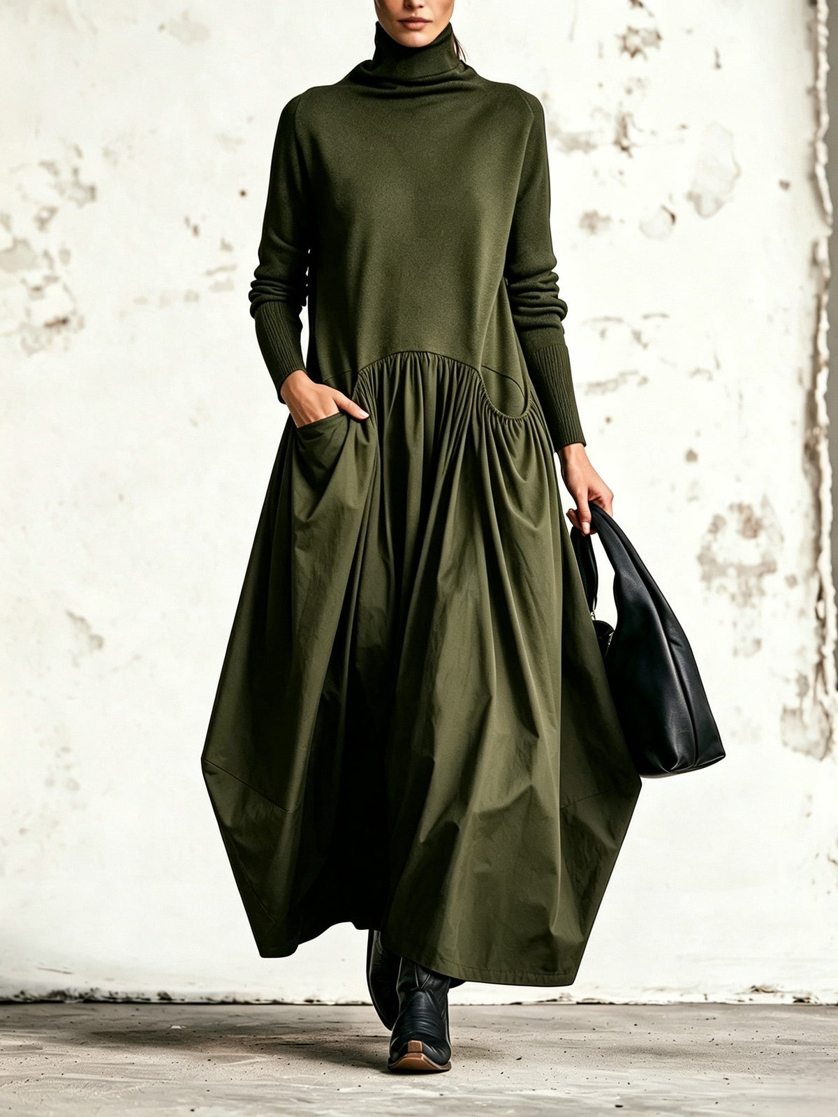 Amelie Rosier | Virginia — Vestido con Cuello Alto