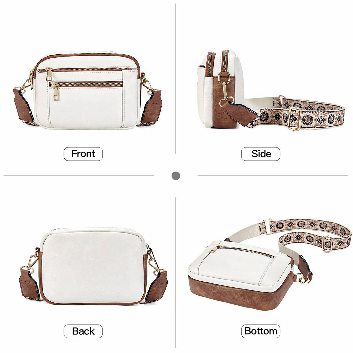 Amelie Rosier | Elena — Bolso de Hombro de Piel