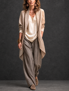 Beige y gris