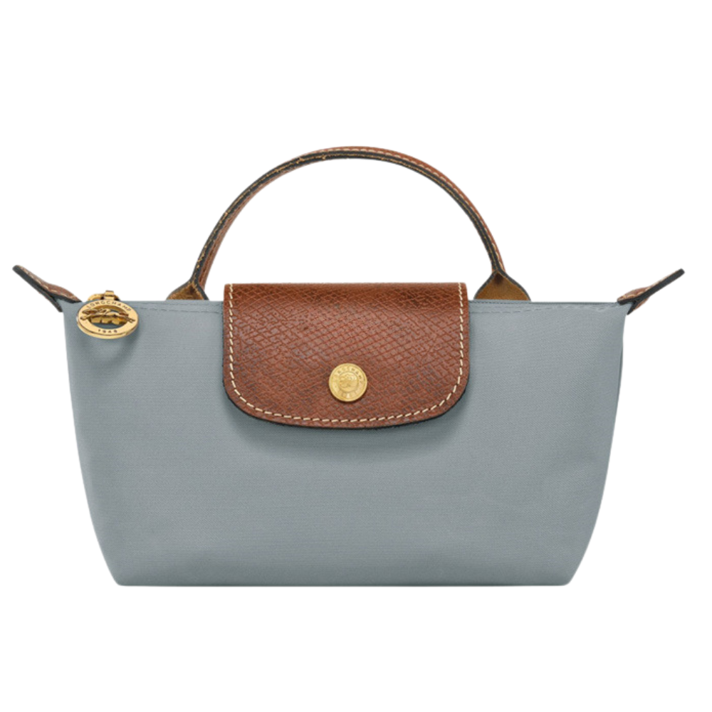 Amelie Rosier | Mini Bolso Élan Gris Acero con Correa